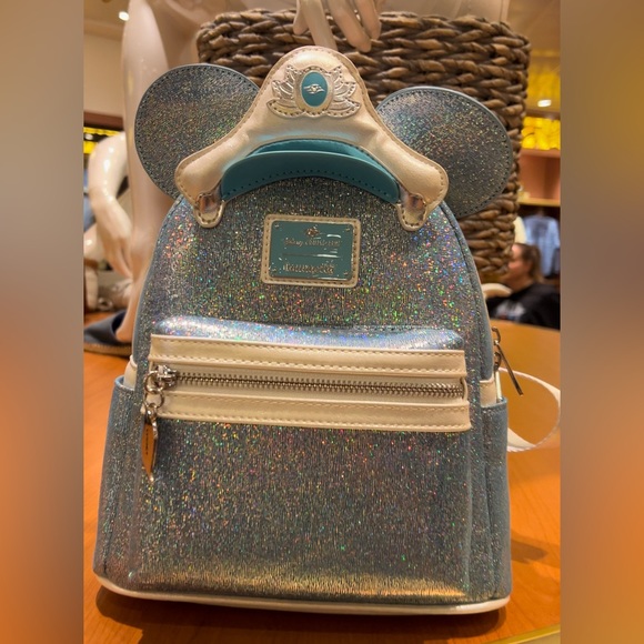 Loungefly : Disney Cruise Line - glitery blue sailor hat design